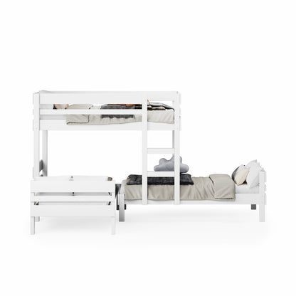 Mid-Line Long-Wall Bunk Bed with Standard Bed