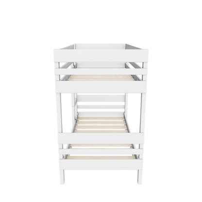 3d model of Bunkers white side ladder bunk bed