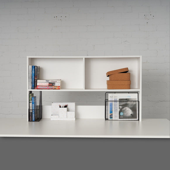 White Bookcase to fit bench desk.