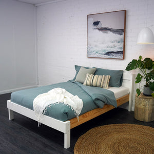 Double bed in Nordic Finish