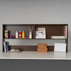 Large bookcase for display storage on loft bed desk study solutions.