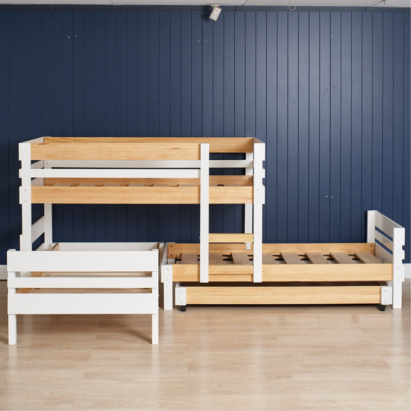 Low bunk best sale bed with trundle