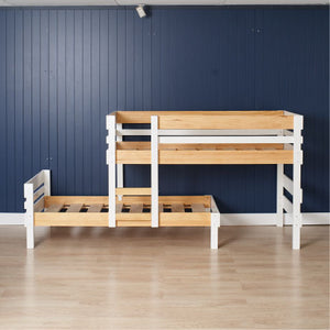 Low height longwall bunk bed only - top bed to the right illustrating bunk assembles either direction.