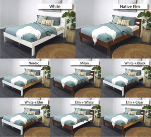 Double Bed or Queen Bed finishing options