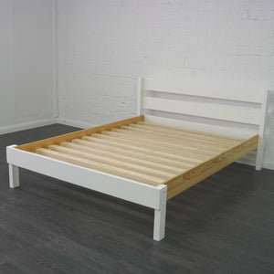 Double Bed with exposed slat base pictured