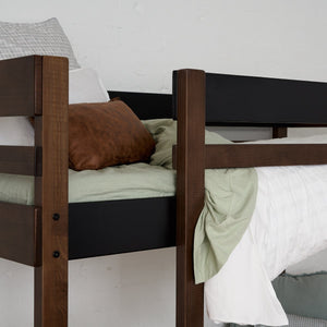 Bunk bed timber safety rails